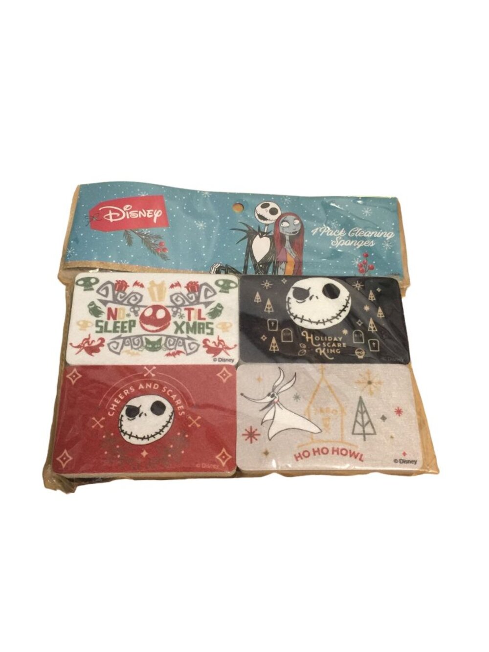 Disney The Nightmare Before Christmas Holiday Cleaning Sponges Set of 4